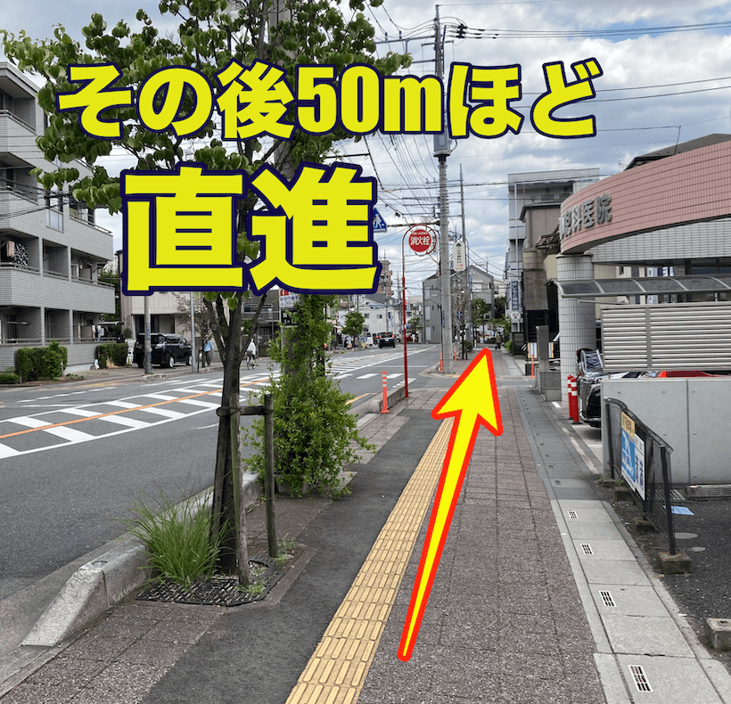 直進する道